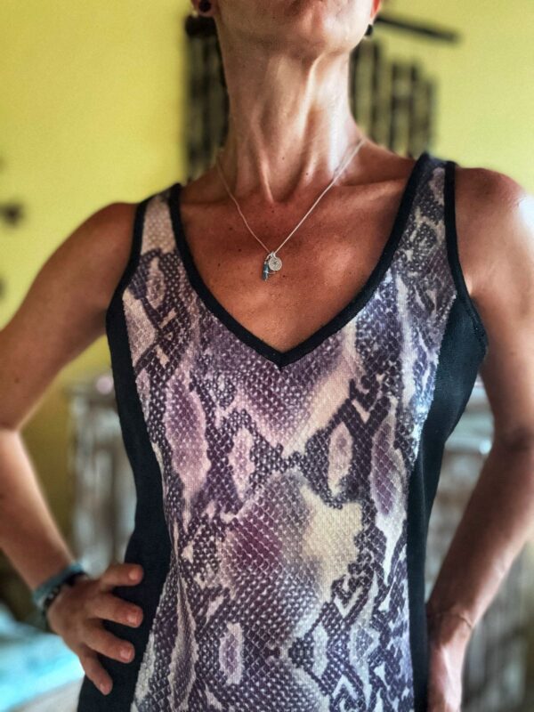 Vestido preto animal print - Shoulder - tam G - Image 2