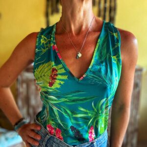 Body estampado verde – Lança Perfume – tam G