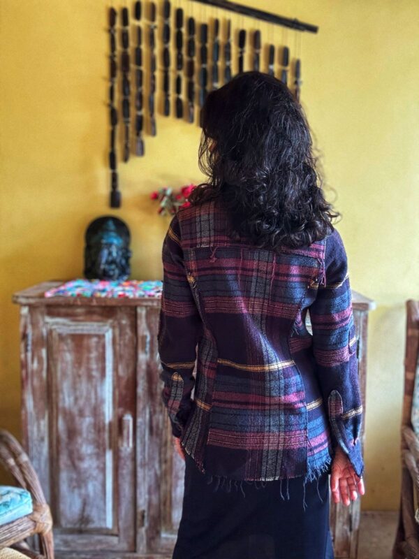 Casaco / camisa de manga comprida xadrez estilo grunge - Bobstore - tam P - Image 5