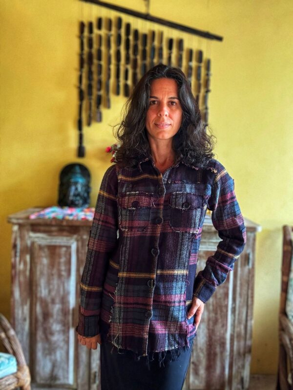 Casaco / camisa de manga comprida xadrez estilo grunge - Bobstore - tam P - Image 7