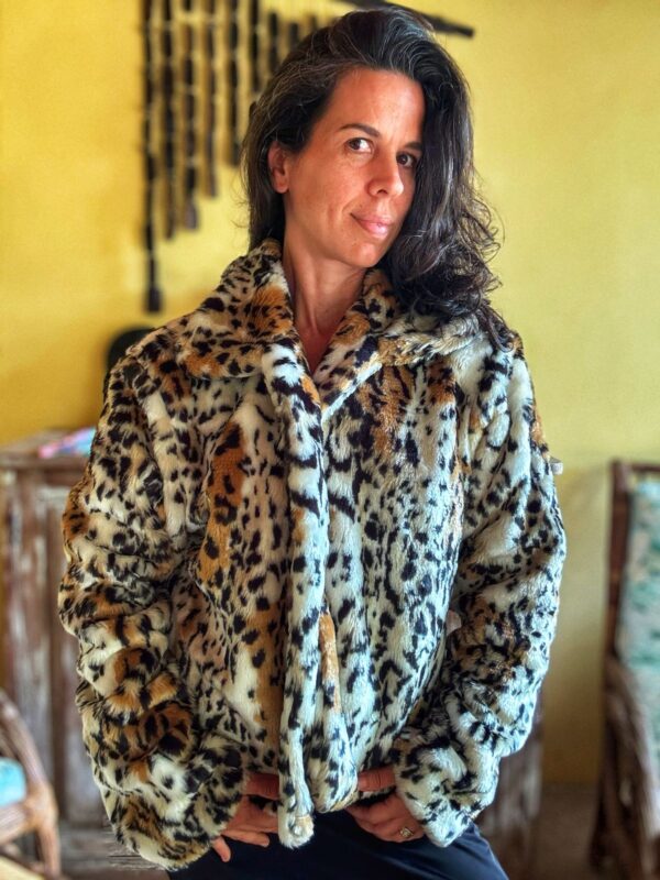 Casaco de pelúcia animal print - Cotawa - tam 38 - Image 4