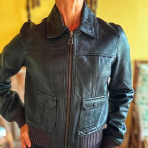 Jaqueta bomber couro preta – Forum – tam 38