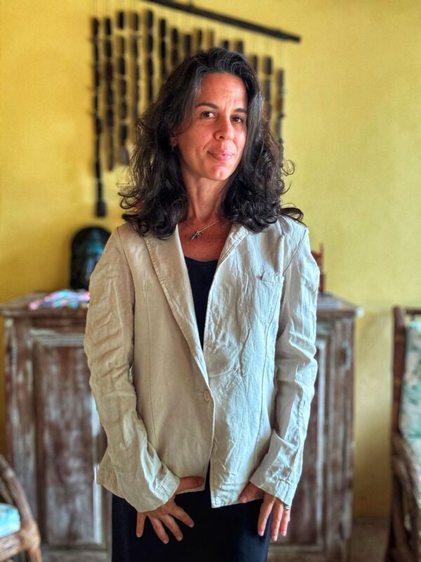 Blazer bege de linho - Ellus - tam 38 - Image 4