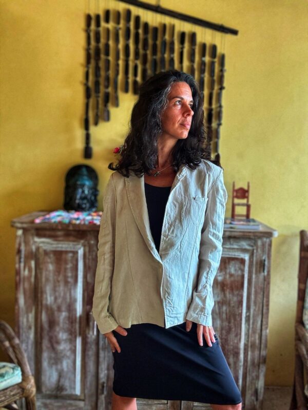 Blazer bege de linho - Ellus - tam 38 - Image 5