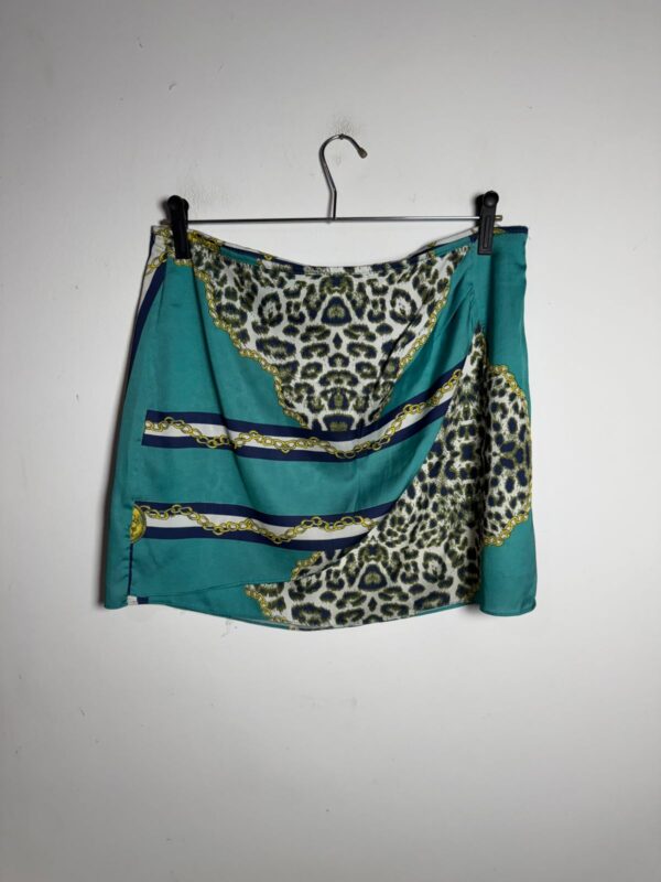Saia verde animal print - Pink Shine - tam 42