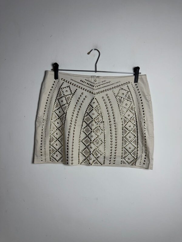 Saia off-white detalhes dourados - Chocoleite - tam 40 - Image 4