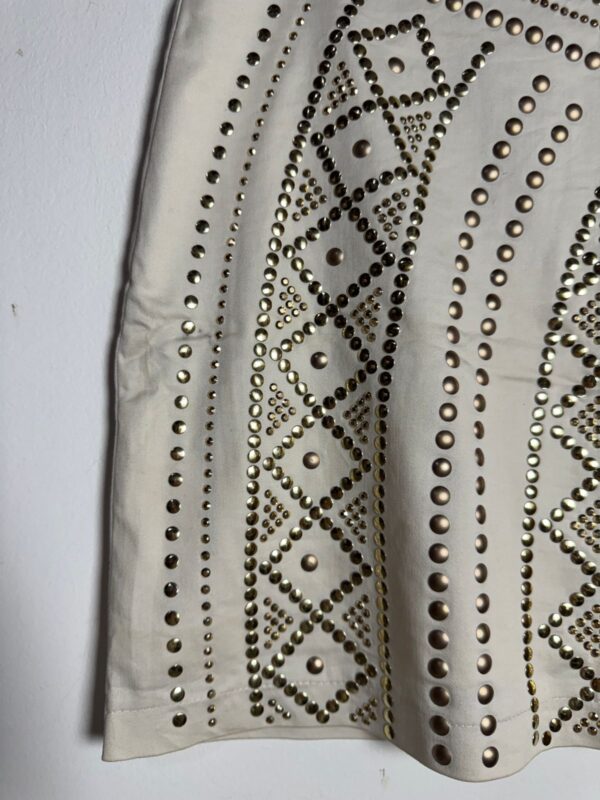 Saia off-white detalhes dourados - Chocoleite - tam 40 - Image 2