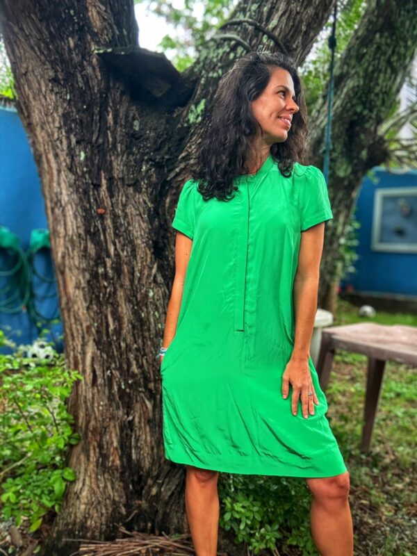 Vestido verde - Bebe - tam P