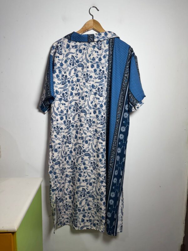 Chemise azul estampado - tam G - Image 4