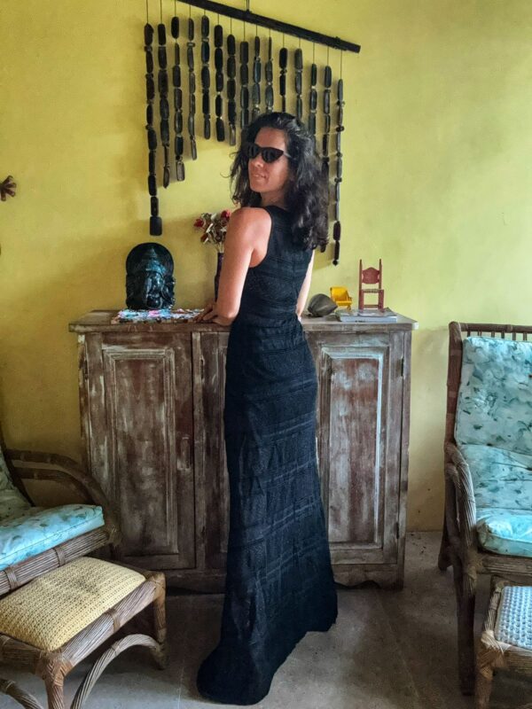 Vestido preto com brilho  - Cecilia Prado - tam P - Image 2