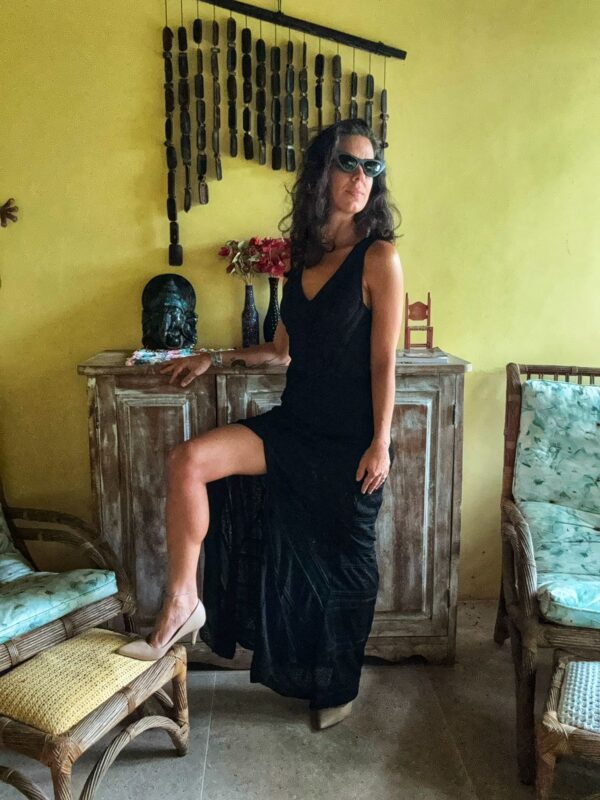 Vestido preto com brilho  - Cecilia Prado - tam P - Image 3