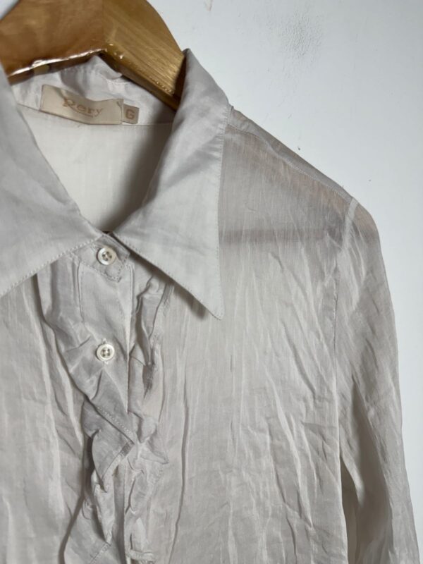 Camisa branca de algodão e seda - Rery - tam G - Image 6