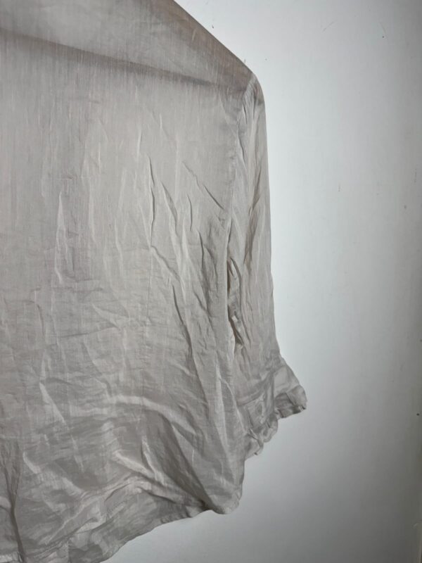 Camisa branca de algodão e seda - Rery - tam G - Image 5