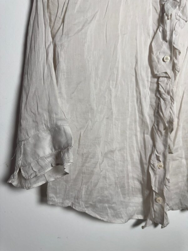 Camisa branca de algodão e seda - Rery - tam G - Image 4
