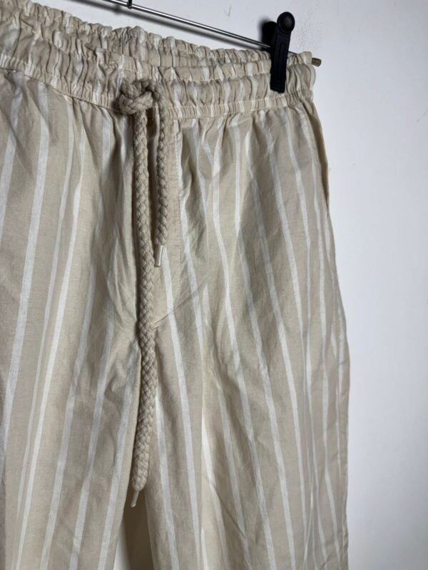 Calça listrada bege - Kw Weekend - tam 38 - Image 2