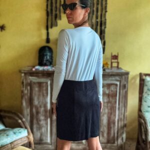 Saia preta com brilho – Bahal – tam P