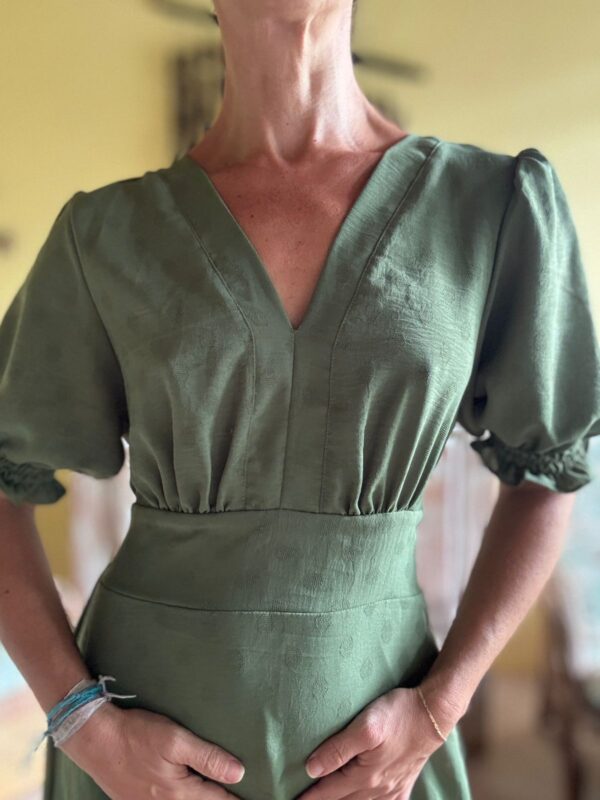 Vestido longo verde musgo - Liu Han - tam G - Image 3