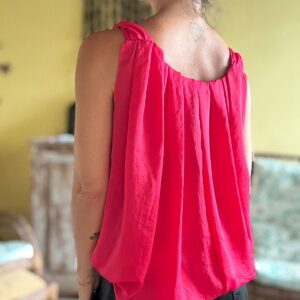 Blusa balonê rosa – Mara Mac – tam 38