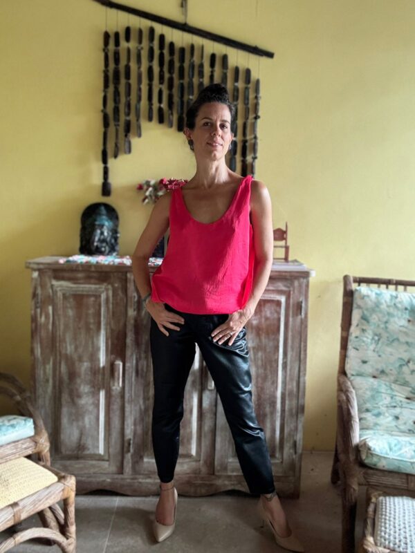 Calça preta curvy skinny de couro - Express - tam P *NOVO* - Image 5