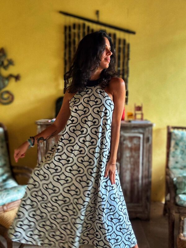 Vestido branco e preto - Luciana Galeão - tam 38 - Image 5
