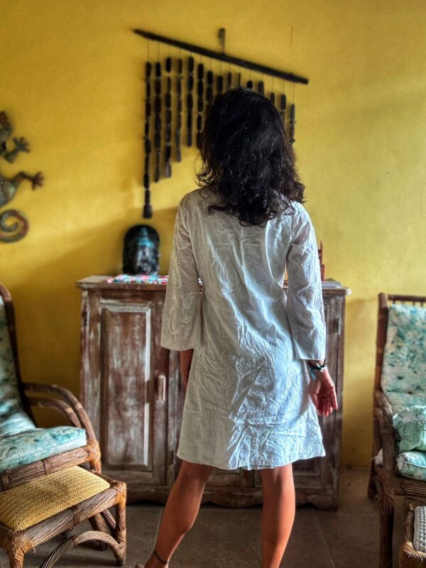 Vestido branco de algodão - Baubaú - tam 38 - Image 2