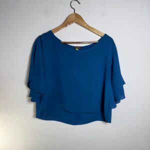 Cropped azul – B. Bouclê – tam U