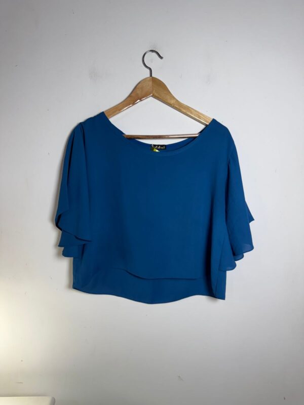 Cropped azul - B. Bouclê - tam U