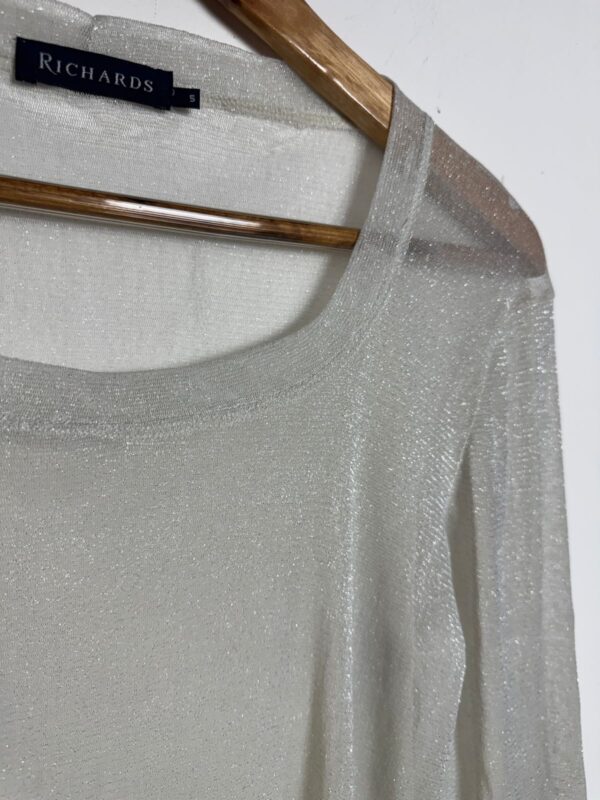 Camisa pérola com brilho e transparencia - Richards - tam P - Image 5