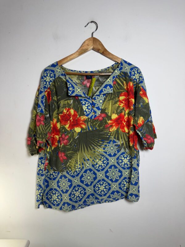 Camisa estampa tropical - Rara - tam G