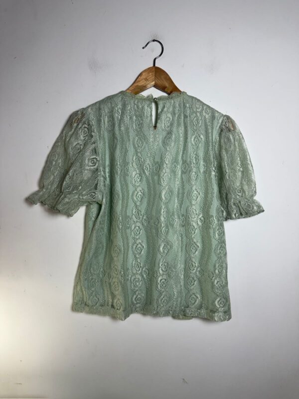 Camisa de renda verde claro - Simplee - tam G - Image 3