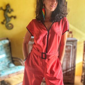 Macacão terracota – Belle Epoque – tam G