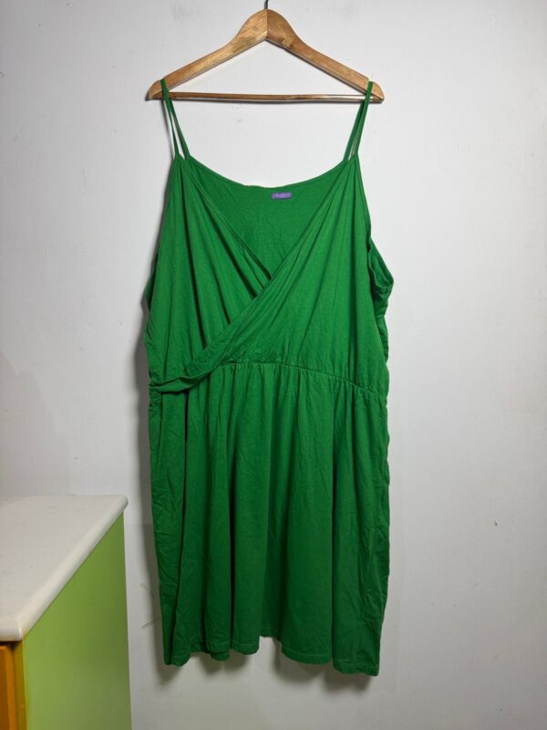 Vestido verde musgo - Marguerite - tam XG