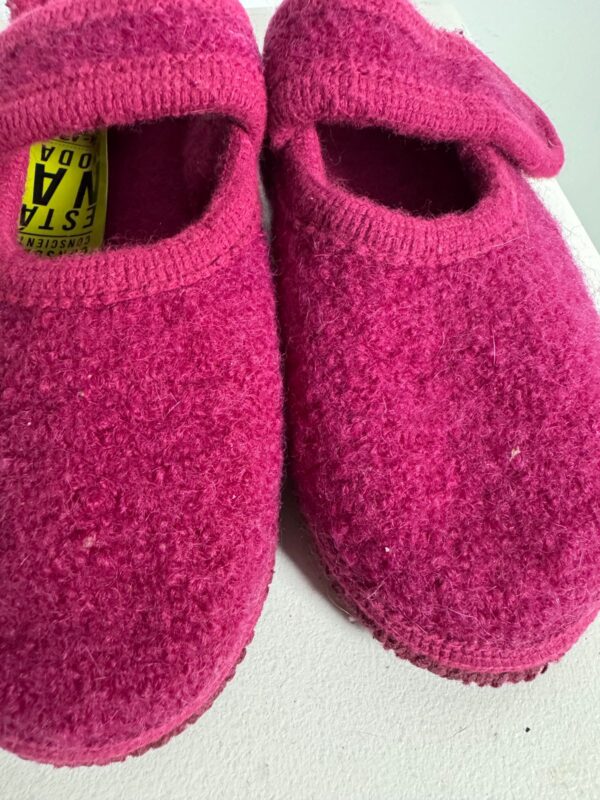 Pantufa rosa de lã Echt Walkstoff - tam 30 / 31 - Image 5