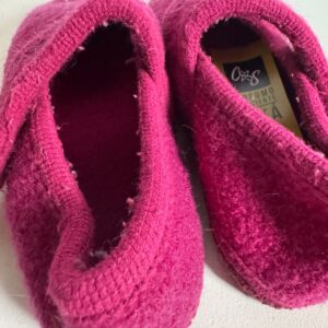 Pantufa rosa de lã Echt Walkstoff – tam 30 / 31