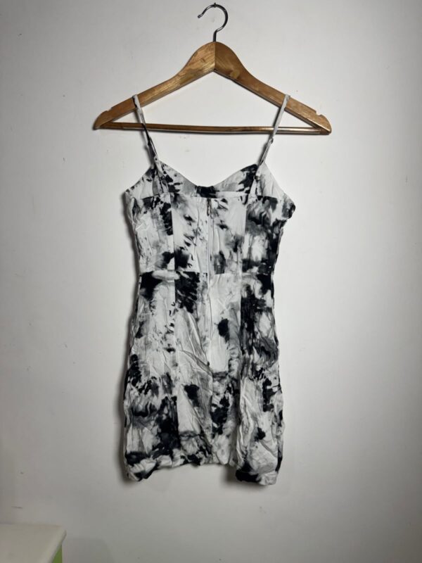 Vestido preto e branco estampado - Young Connection - tam 12 - Image 4