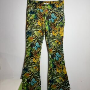 Calça estampada animal print e folhas – Lily Belle – tam 38