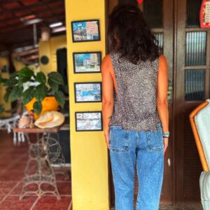 Blusa de seda animal print – Forum – tam 38 / 40