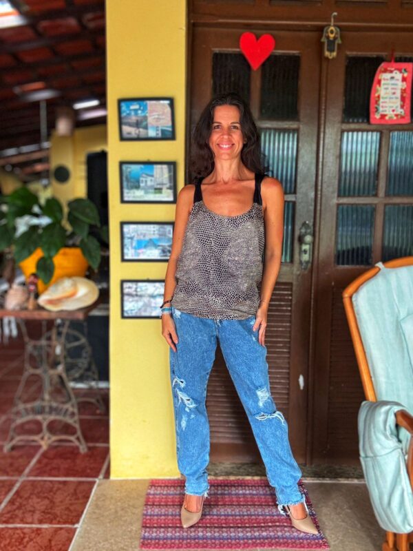 Blusa de seda animal print - Forum - tam 38 / 40 - Image 5