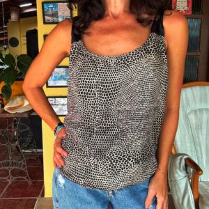 Blusa de seda animal print – Forum – tam 38 / 40