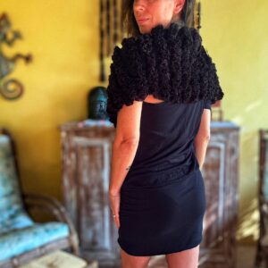 Sobreposição / estola preta