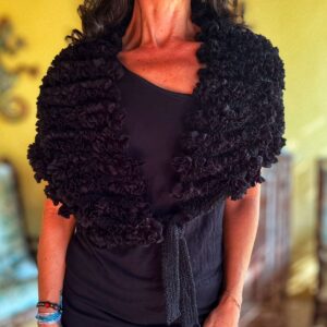 Sobreposição / estola preta