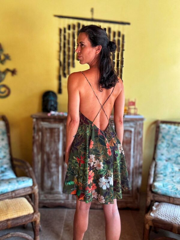 Vestido verde estampado - Farm - tam M - Image 2