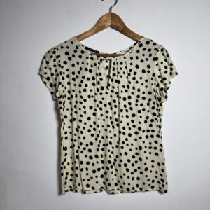 Blusa branca poá – Miss B – tam 38