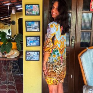 Kimono colorido estampado – Christina Oliveira – tam P