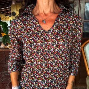 Camisa estampada com mangas longas – Cerom – tam P
