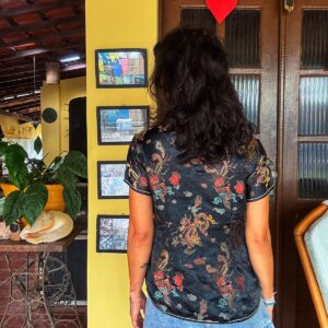 Camisa oriental preta – Myaman – tam P