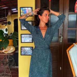 Vestido verde poá – Alk Urban – tam M