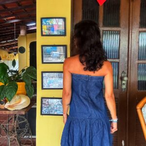 Vestido jeans tomara que caia – Sasa – tam G