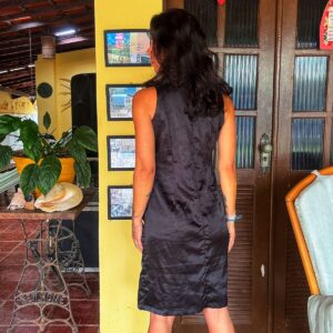 Vestido preto com babados – Themina – tam P