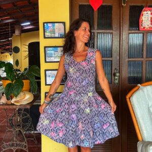 Vestido estampado – Dalia – tam P